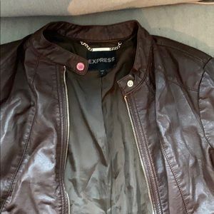 Faux leather jacket